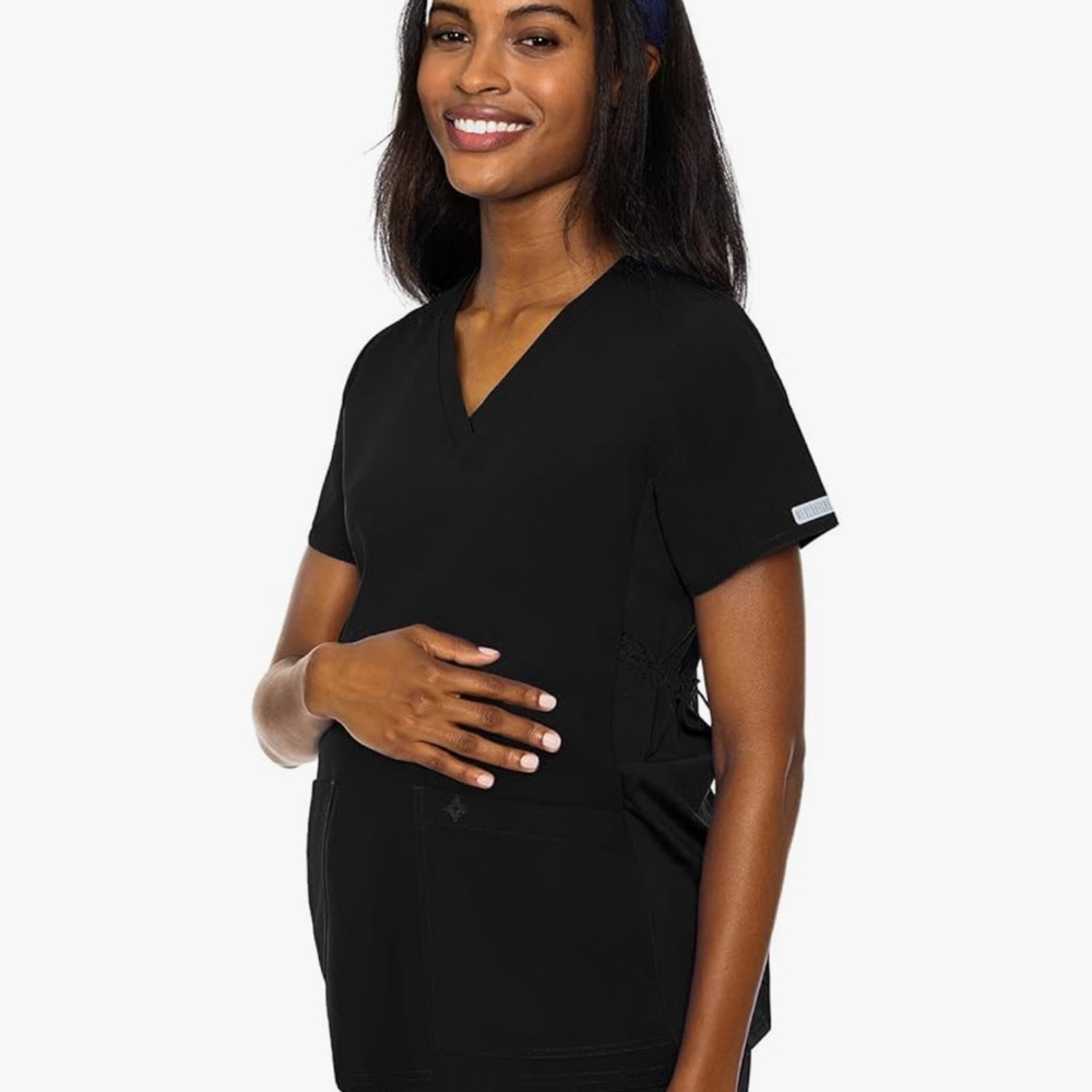 Med Couture Women's Black Maternity Top